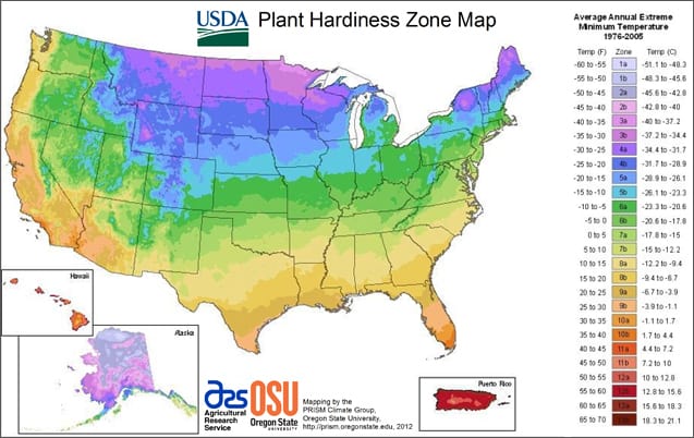 The New Plant Hardiness Zone Map