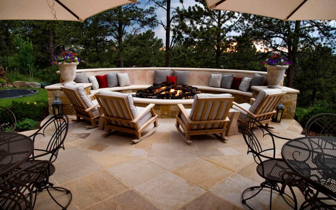 Enjoy outdoor living all year long with a custom fire feature.