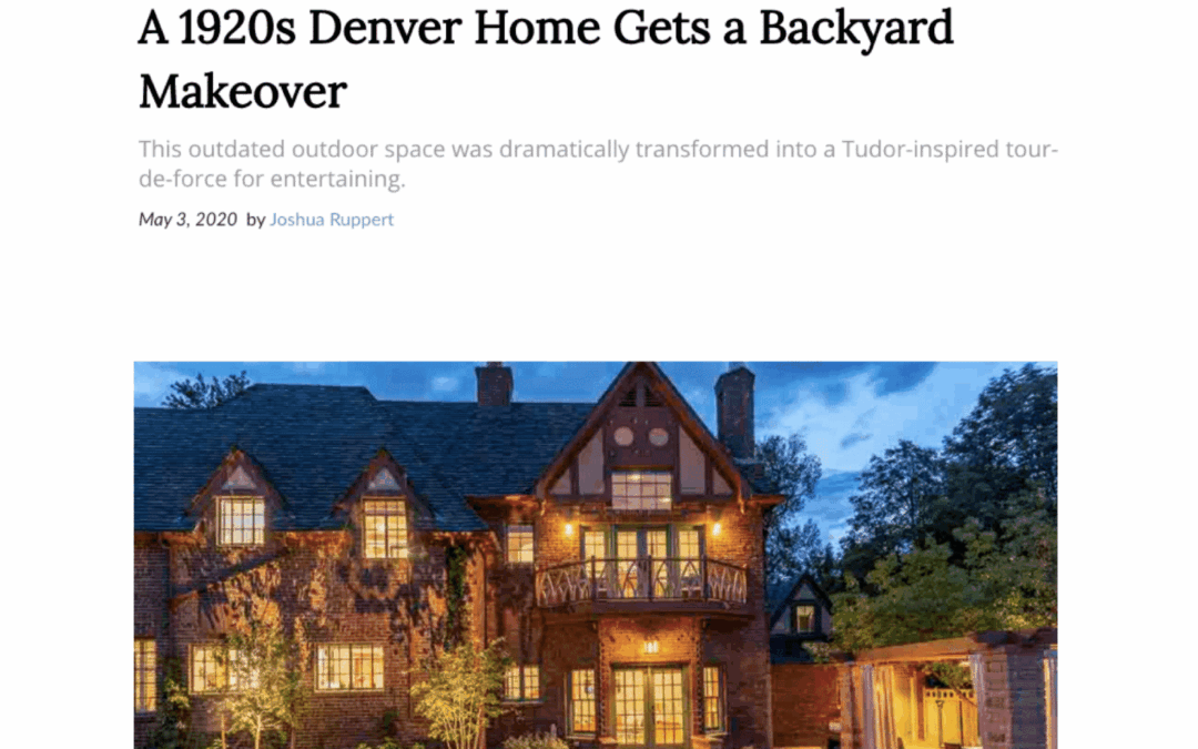 A 1920s Denver Home Gets a Backyard Makeover