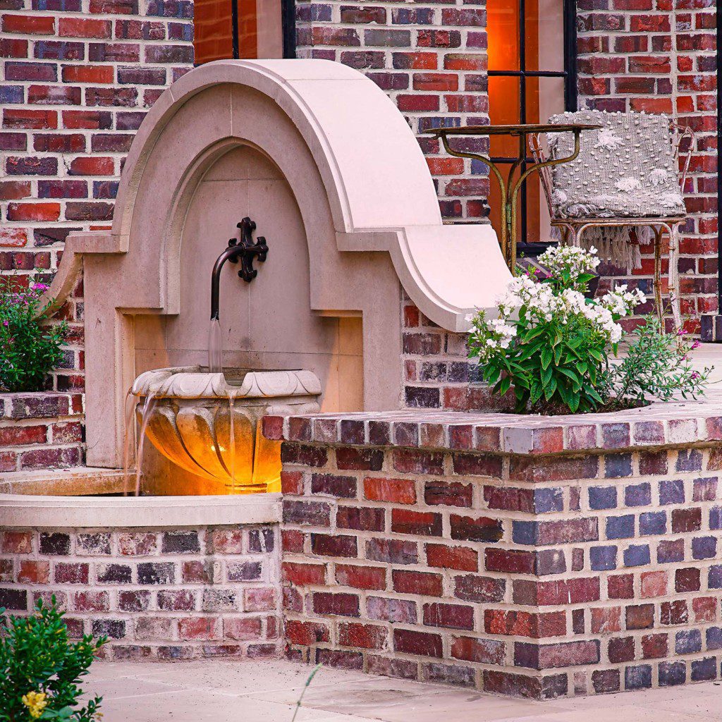 lifescape garden fountain back patio
