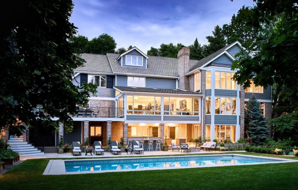 high end evergreen landscape