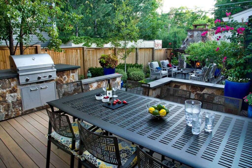 after custom seating wall design breathtaking backyard finish