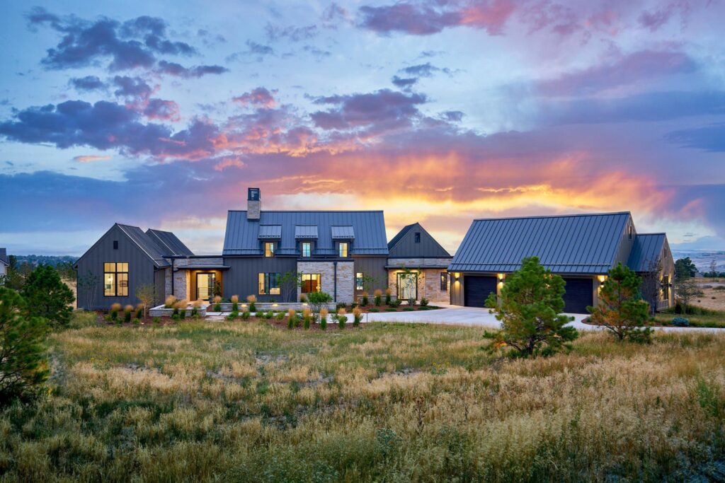 architectural exterior uplighting system modern on the meadow