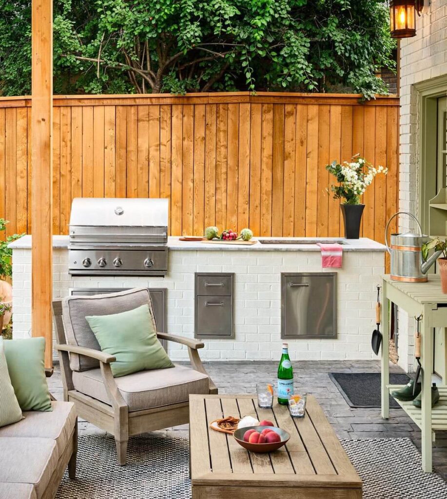 architectural outdoor fire feature design small urban space