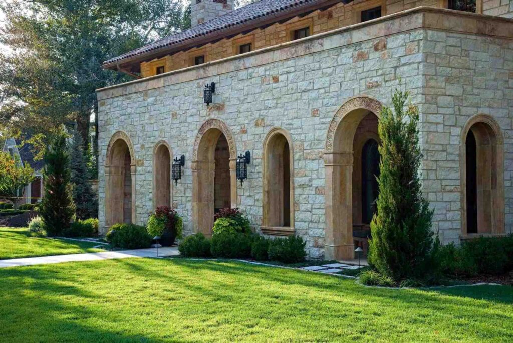 architectural outdoor lighting design for mediterranean villa