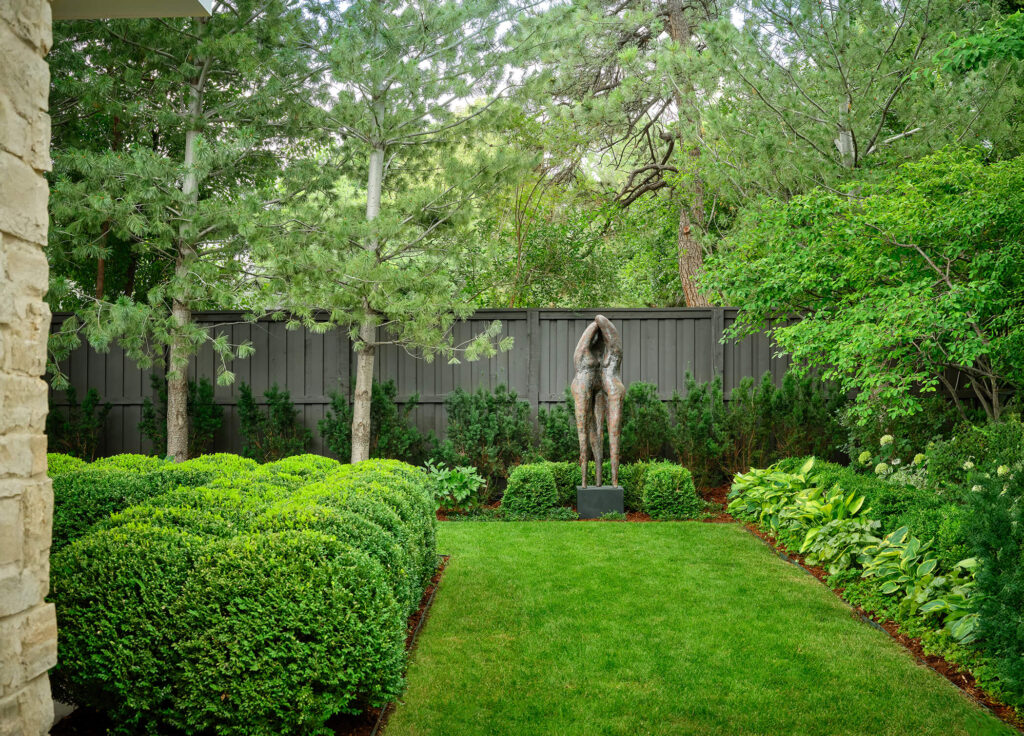 architectural paver walkway design symmetrical garden beds