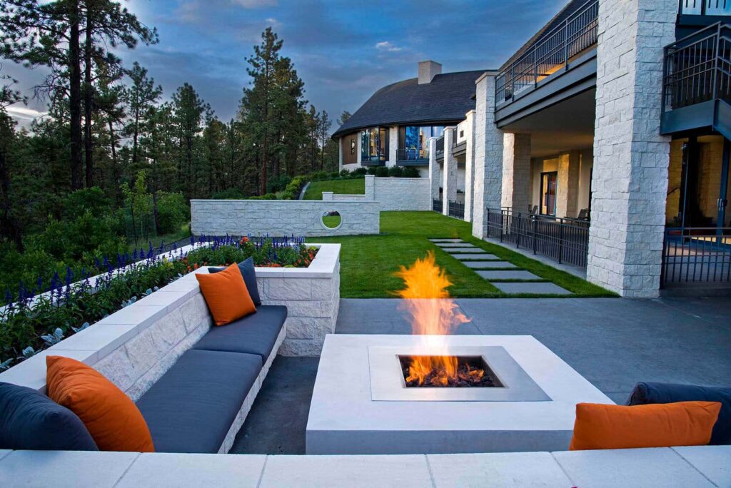before after luxury landscape architect castle pines residence