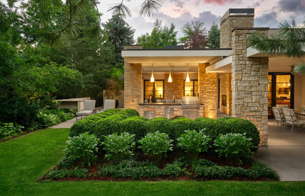 boxwood hedge planting design installation formal landscape