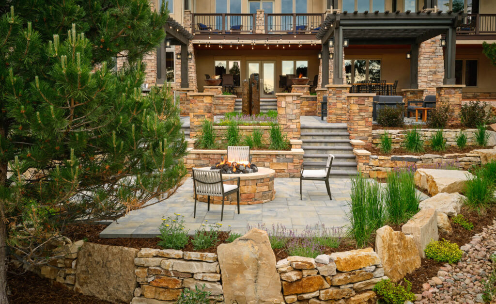 castle pines masonry stonework natural rock elements