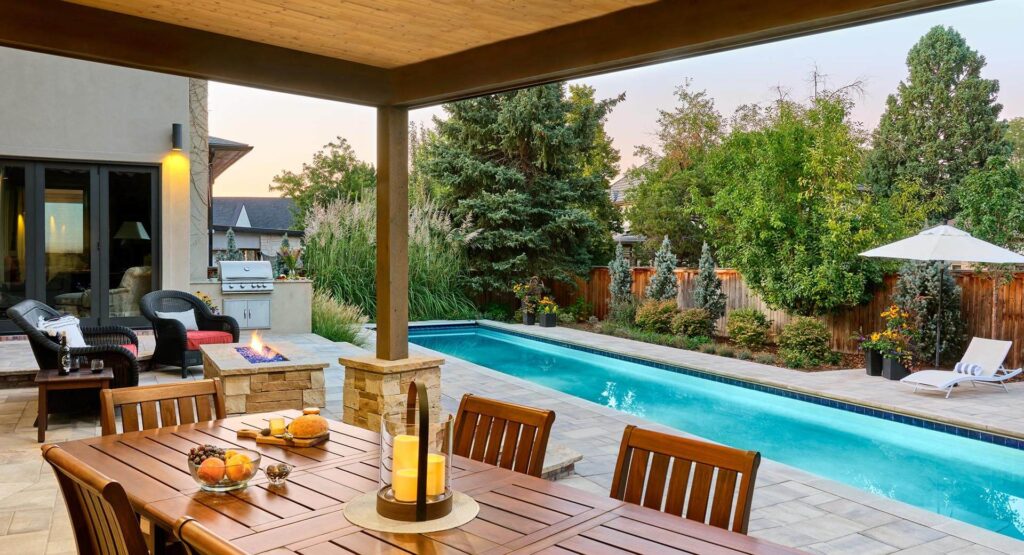 custom concrete pool installation colorado mountain style