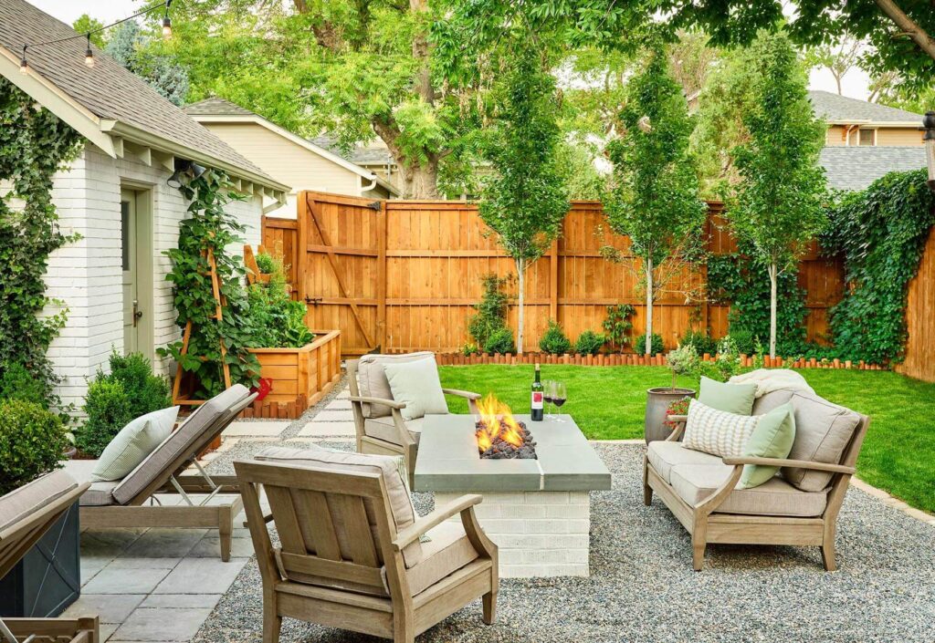 custom herb garden raised beds urban backyard design