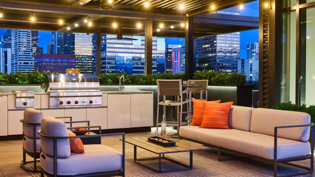 downtown denver rooftop terrace hardscaping contractor