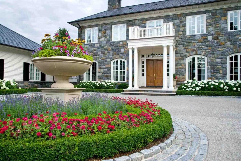 elegant frontyard landscape design