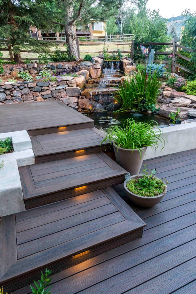 elevated escape terrace garden planting design services