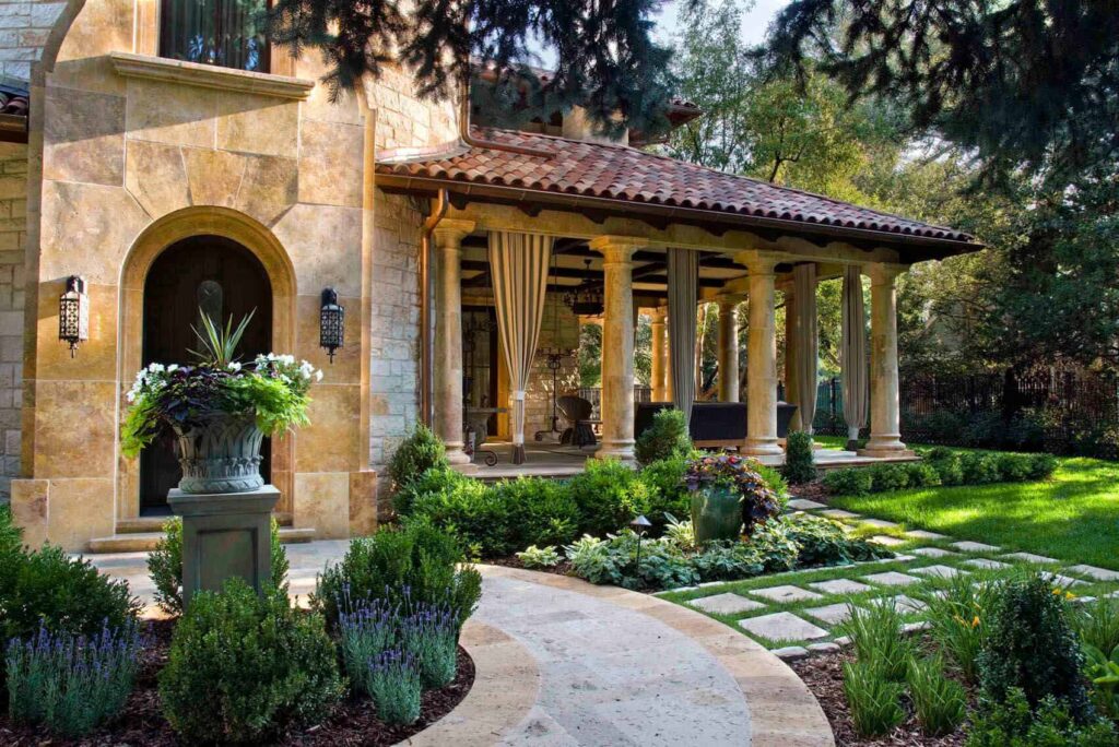 full view polo club villa backyard landscape masterplan