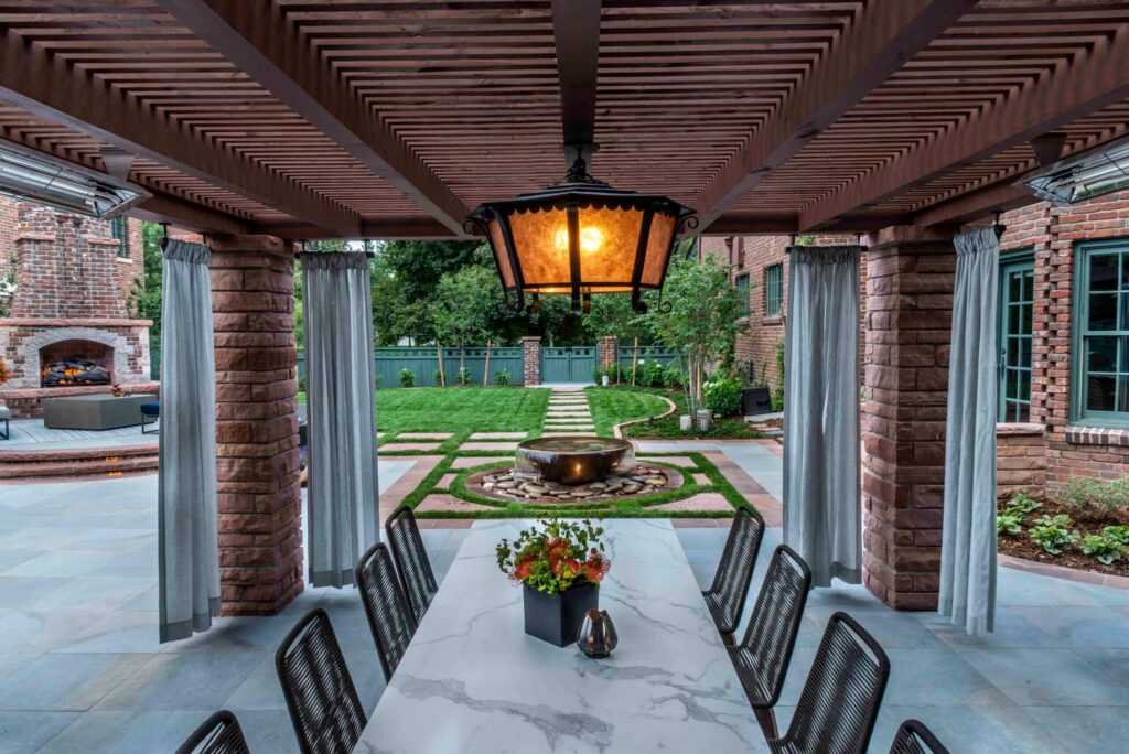 gracefully gatsby poolside lounge architectural lighting