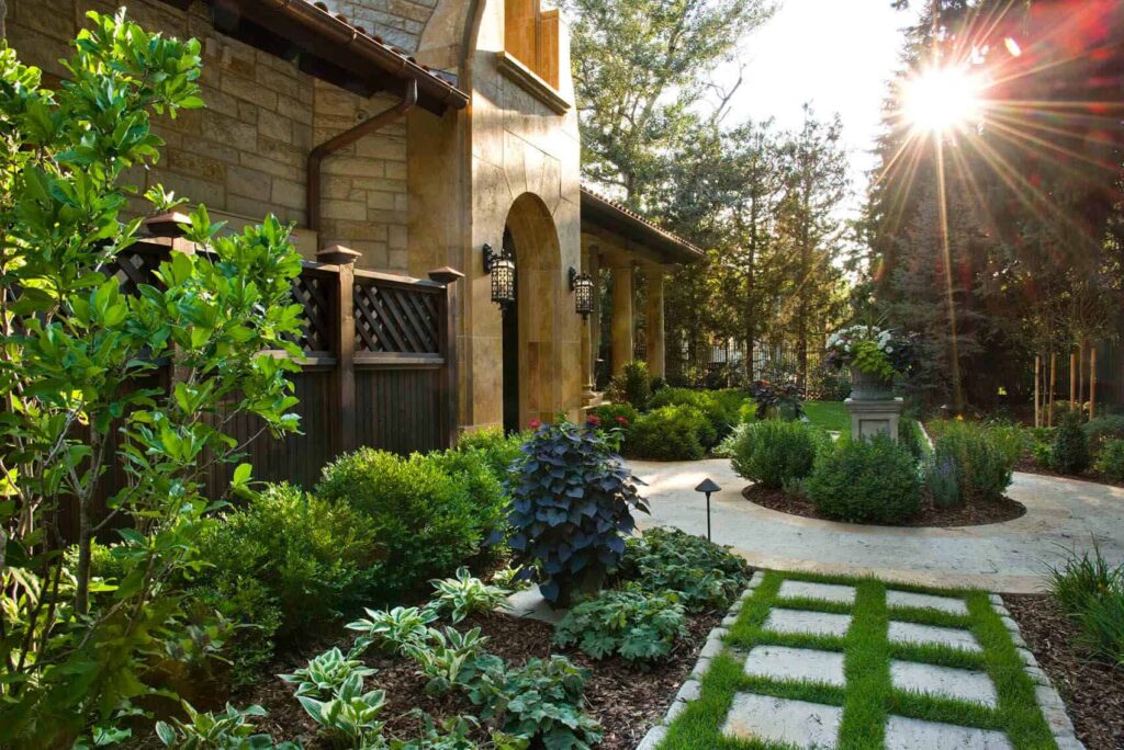 high end hardscaping contractor courtyard design denver