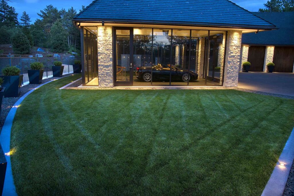 install natural stone walkway modern entry denver