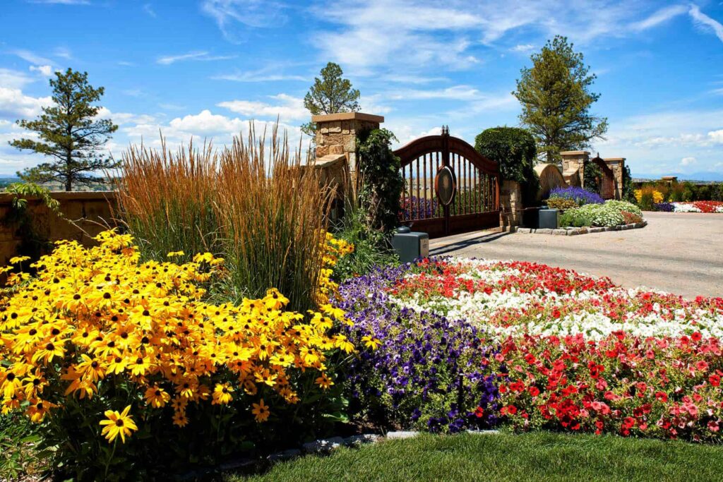 large scale retaining wall construction commercial property