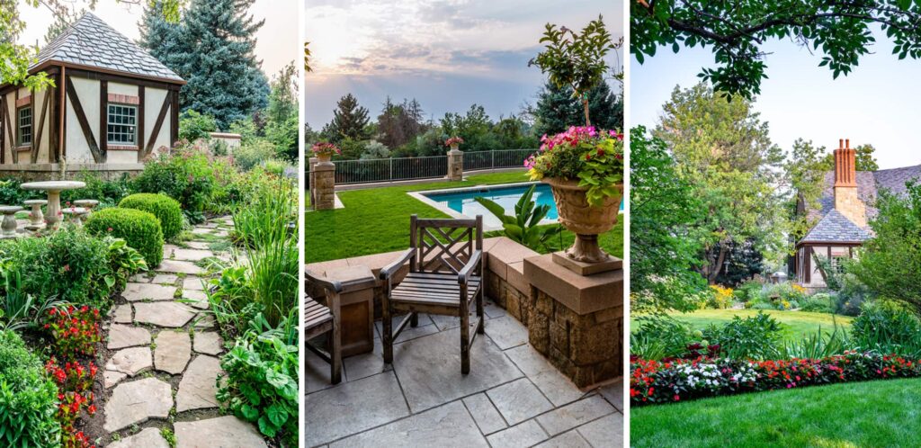 lush perennial garden planting design traditional home