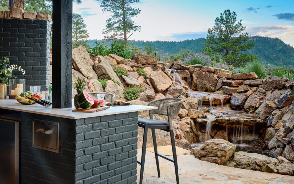 install custom outdoor kitchen and dining haute hideaway