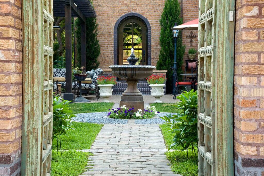 luxury landscape before after overgrown planting beds