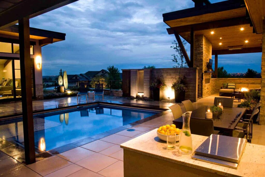 luxury pool deck pavers concrete design installation