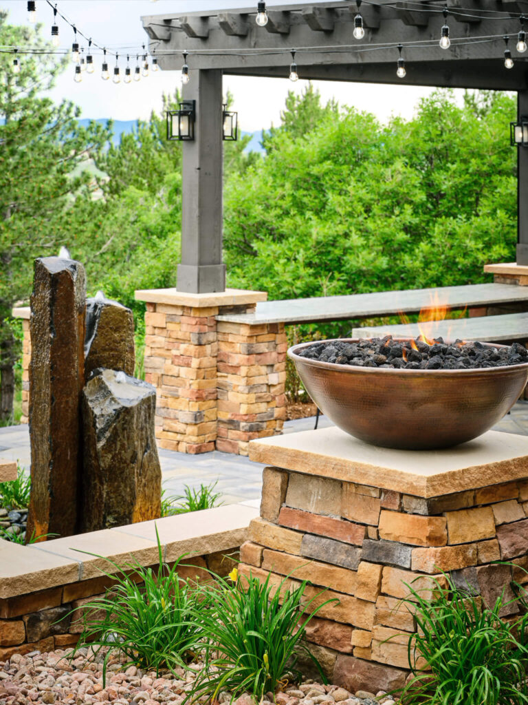 mountain view patio design and construction castle pines