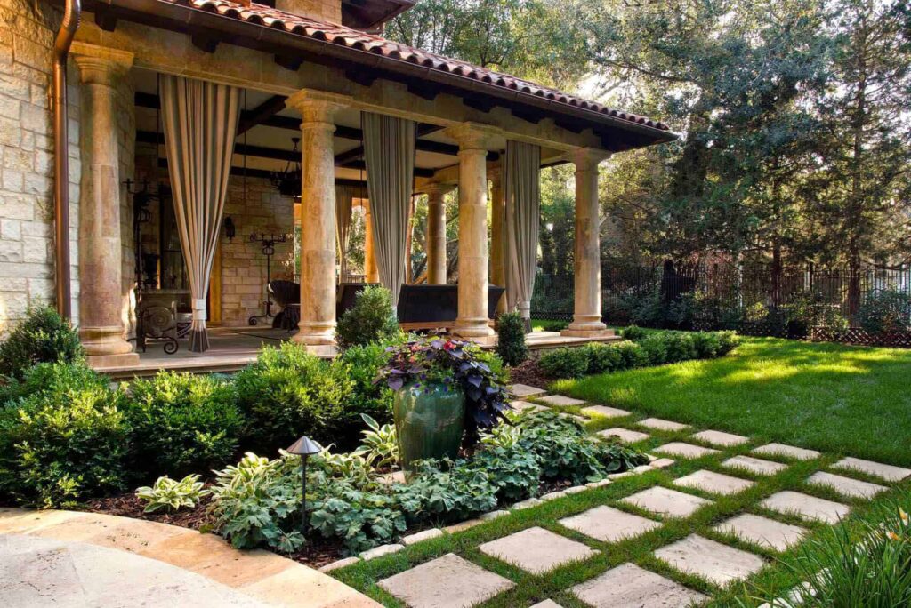 opulent stone masonry pavers installation polo club patio