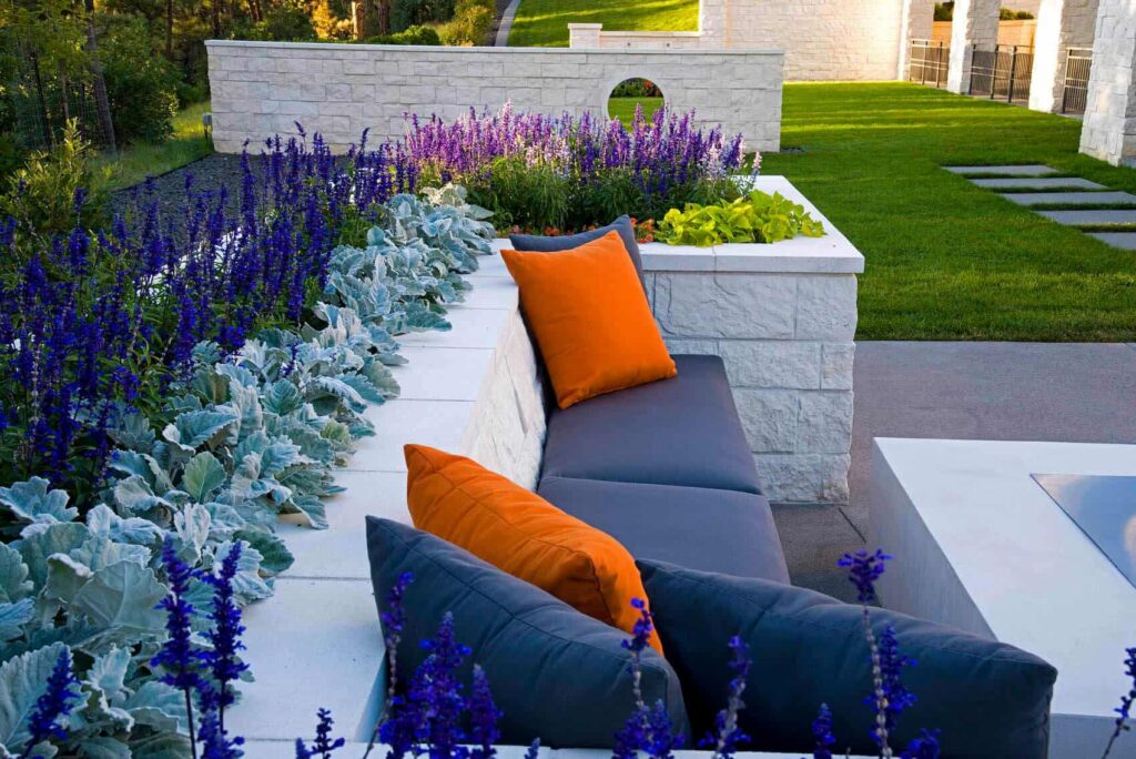 outdoor fire lounge design rocky mountains ideas