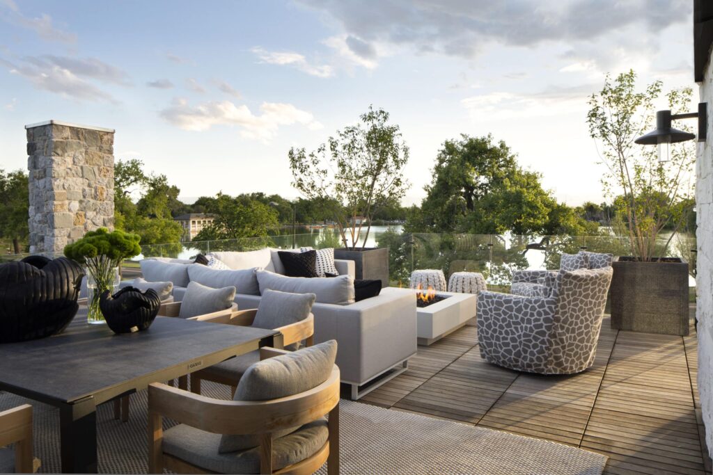 private luxury outdoor living space exquisite landscape