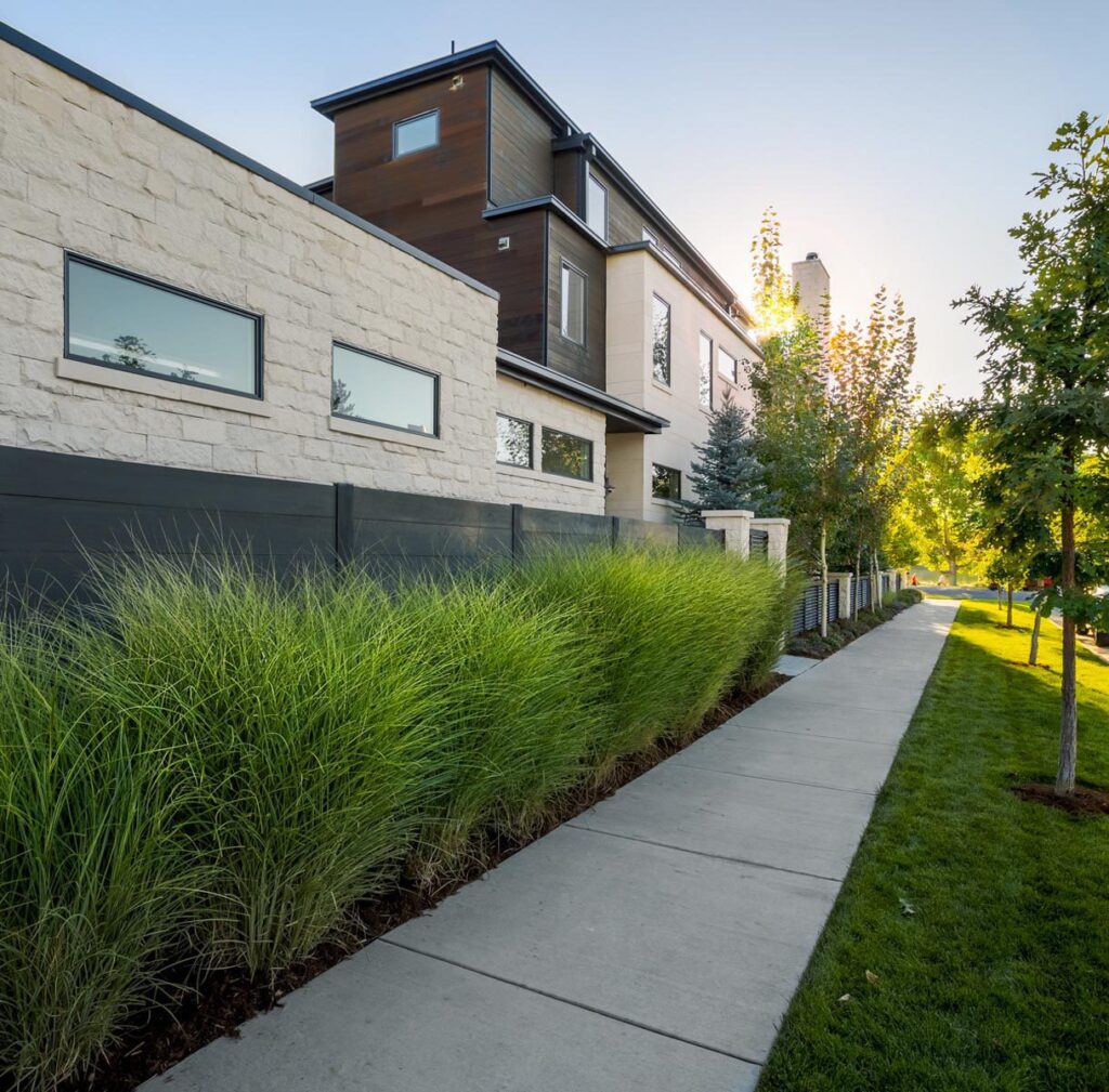 private terraced garden design sloping yard solution