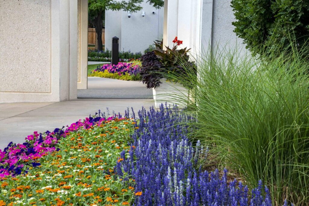 sacred grounds elegant fountain or water feature detail