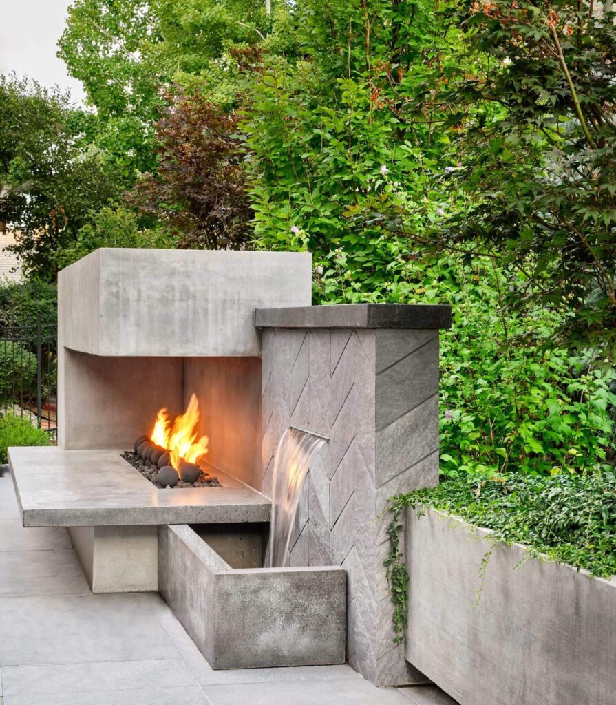 small yard waterfall design installation zen water feature